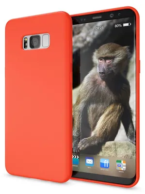 Zdjęcie produktu dla Etui na telefon Samsung Galaxy S8 Plus od NALIA, ultra cienkie silikonowe etui TPU neonowe pomarańczowe