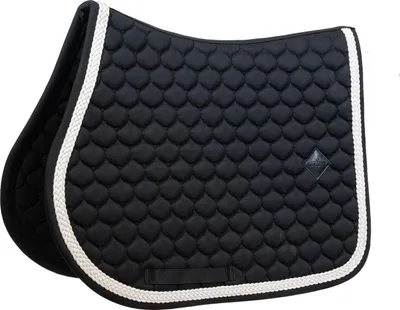 Produktbild von Kentucky Horsewear Dressurschabracke mit geflochtener Kordel Schabracke Black Full