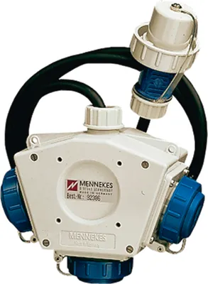 Produktbild von Mennekes Dreifachverteiler Deltabox 230 V, 16 A, Standard 92386