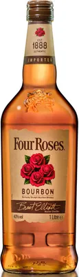A bottle of Four Roses Bourbon.