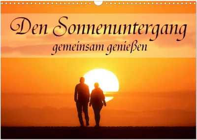 Produktbild von Den Sonnenuntergang gemeinsam genießen (Wandkalender 2026 DIN A3 quer), CALVENDO Monatskalender