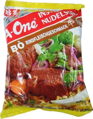 Produktbild von A-One [ 30x 85g ] Instant Nudelsuppe [ Rindfleischgeschmack ]