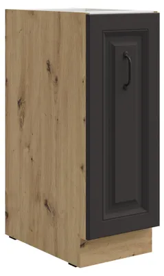 Produktbild von Unterschrank 30 Schrankauszug Stilo Weiß + Eiche Artisan Küchenzeile Küchenblock Küche Landhaus