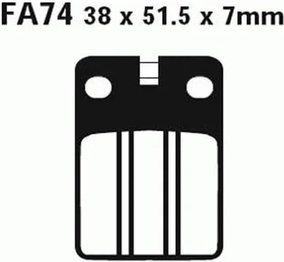 Image de EBC FA074 plaquettes de frein (cpl. pour 1 disque)