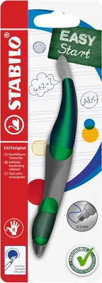 Produktbild von STABILO Ergonomischer Kugelschreiber für Rechtshänder - EASYoriginal, holographische Edition - Nachfüllbar - Grün - Blisterverpackung