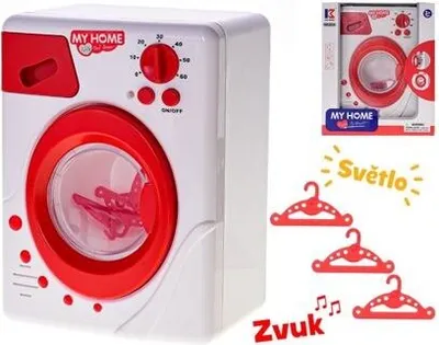 Produktbild von Waschmaschine 19 cm mit Licht, Ton und Bügeln (3 Stück)