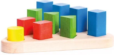 Obrázok produktu pre Bajo drevená triediaca doska v tvare pyramídy - 10 blokov