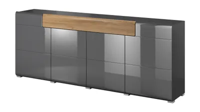 Obrázek produktu pro MOB, Komoda - Tamie - Typ 25 (tmavě šedá + dub)
