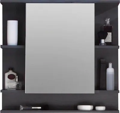 Zdjęcie produktu dla Szafka łazienkowa w ciemnoszarym kolorze, wymiary: 72x76x20 cm