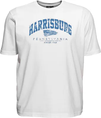 Produktbild von Übergrößen T-Shirt Harrisburg Blau AHORN SPORTSWEAR Weiß 6XL
