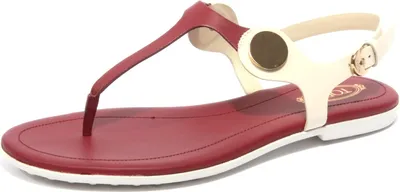 Produktbild von B1672 infradito donna TOD'S sandalo panna/amaranto flip flops shoe woman