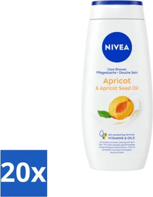 Obrázok produktu pre Nivea - Sprchový gél - Jemná marhuľa - Ochrana pokožky - 250 ml - Hodnotné balenie - 20 kusov