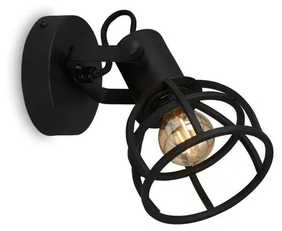 Produktbild von Briloner KORBO BLACK E14 Wandleuchte Schwarz