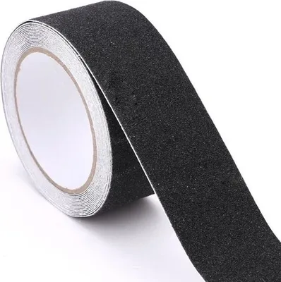 Obrázek produktu pro 20 m černé protiskluzové pásky, šířka 50 mm, samolepicí bezpečnostní páska
