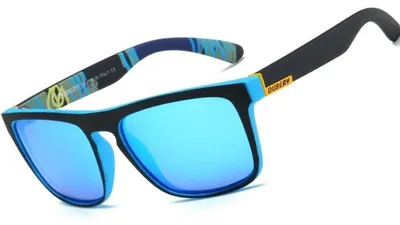 Productafbeelding van Zonnebril, gepolariseerd, UV400-bescherming, voor heren en dames, geschikt voor autorijden, blauw - model 1