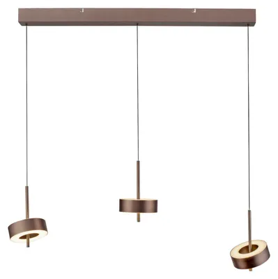 Produktbild von PAUL NEUHAUS Hängeleuchte Q-ROTATE, 3-armig, dunkelbraun, höhenverstellbar, ZigBee, 2700-5000K, PN 2248-34