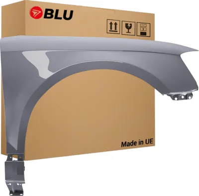 Zdjęcie produktu dla BLU Błotnik pasujący do Audi A3 8P II-generacja LIFT LY7J Prawy Srebrny AvusSilber | 2008-2012 | Przedni Przód | Lakierowany | Gotowy do montażu  | Stal