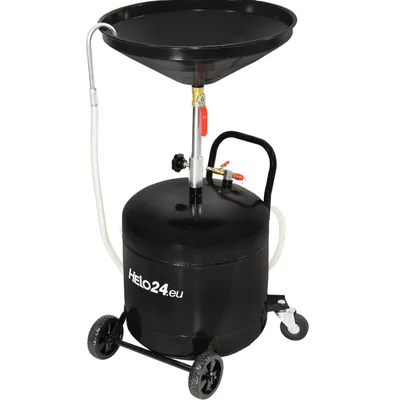 Produktbild von Ölauffangwagen 40L Ölauffangbehälter Ölauffanggerät Altöl 90-122 cm Schwarz