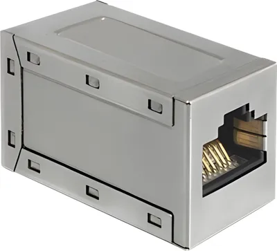 Produktbild von DELOCK RJ45 Adapter RJ45 -> RJ45 Bu/Bu Cat6 geschirmt