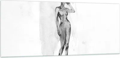 Produktbild von Bilder auf glas - Einteilig - Nacktheit Frau Körper - 100x40cm - Glasbilder - Wandbilder - Bilder - zum Aufhängen bereit - Wanddekoration aus Glas - Glas Bilder - Wandbild auf Glas - GAB100x40-5075
