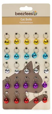 Produktbild von Beeztees Katzenglocken für Katzenhalsband Farblich sortiert 25 Stück