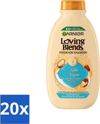 Immagine prodotto di Garnier Loving Blends Shampoo ricco all'argan 300 ml - Confezione risparmio - 20 pezzi