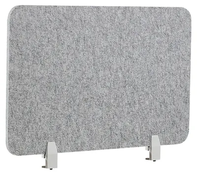 Obrázek produktu pro BELIANI Rozdělovač psacích stolů šedý látkový potah z materiálu PET 72 x 80 cm akustický rozdělovač psacích stolů domácí kancelář