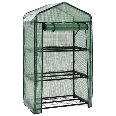 Zdjęcie produktu dla vidaXL 3-poziomowa mini szklarnia 69 x 49 x 125 cm