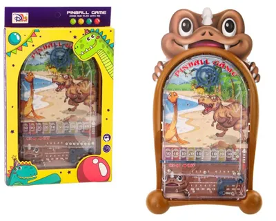 Immagine prodotto di Gioco di abilità Pinball Dinosauri, base marrone