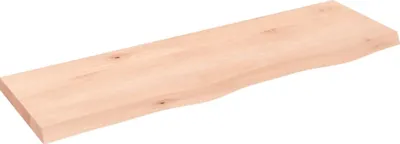 Produktbild von Wandregal 100x30x(2-4) cm Massivholz Eiche Unbehandelt