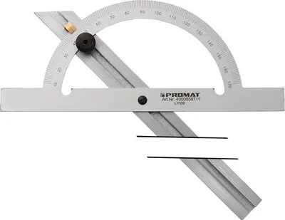 Produktbild von Winkelmesser Gradbogen-D.200mm Schienen-L.400mm PROMAT