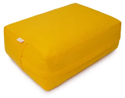 Produktbild von yogabox VIPASSANA Kissen XL - dotter 45 x 33 x 14 cm Buchweizenschalen