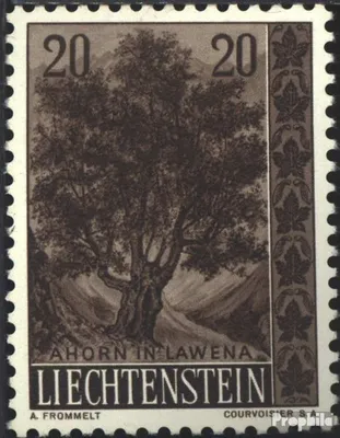 Produktbild von Briefmarken Liechtenstein 1958 Mi 371 postfrisch Bäume