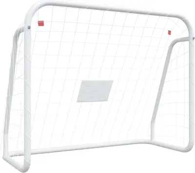 Obrázek produktu pro vidaXL Fotbalová branka se sítí bílá 125x96x60 cm Ocel a polyester