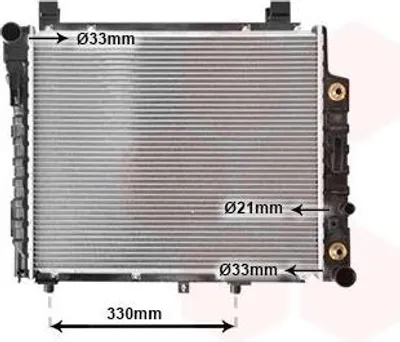 Produktbild von VAN WEZEL 30002156 Kühler Wasserkühler Motorkühler