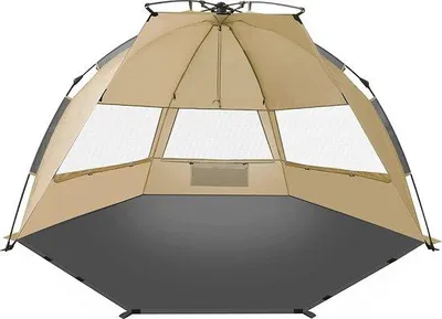 Productafbeelding van Famanu strandzeil – UV-bescherming en eenvoudig in gebruik – Blauw