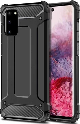 Produktbild von Wisam Schutzhülle für Samsung Galaxy S20 6,2" Panzer Hybrid Armor Case Black Cover