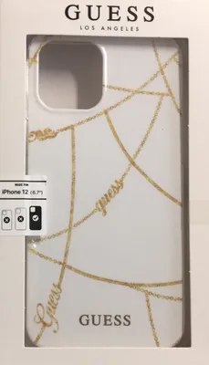 Produktbild von Guess Gold Chain - iPhone 12 Pro Max Hülle (Weiß)