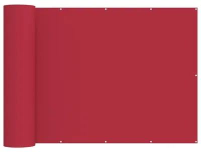 Image de vidaXL Brise-vue pour balcon 150 x 300 cm, tissu enduit de PU, rouge