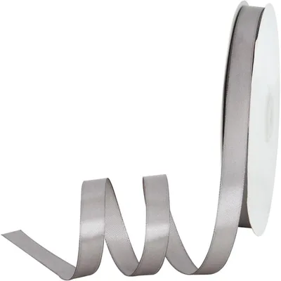 Produktbild von Satinband einfarbig 1,27 cm x 91 m Silberfarben