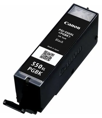 Produktbild von Canon PGI-550BK Tinte Schwarz (Doppelpack), Hohe (XL-) Ausbeute, Tinte auf Pigmentbasis, 22 ml, 500 Seiten