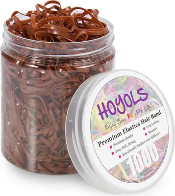 Image de Mini élastiques pour filles 1000 pièces caramel TPR