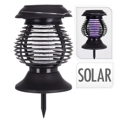 Obrázok produktu pre PROGARDEN Lapač hmyzu UV solárna lampa 2v1 26 cm KO-DX9500800