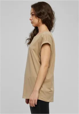Zdjęcie produktu dla Urban Classics Ladies - Koszula z wydłużonymi ramionami taupe - XS