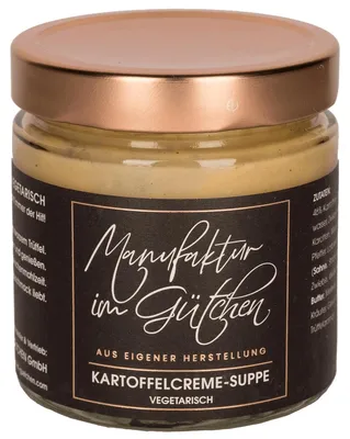 Imagen del producto de Vegetarische Kartoffelcremesuppe mit Trüffel.