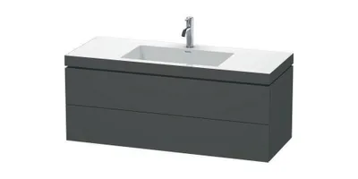 Produktbild von Waschtischunterbau L-CUBE m WT Vero Air 500x1200x480mm o HL bet-gr ohne Hahnloch betongrau matt
