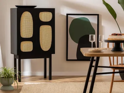 Obrázek produktu pro Skye Decor, Simona 135 - černá, konzola, 100 % MELAMÍNOVANÉ PANELY, černá, 75 x 40 x 135 cm