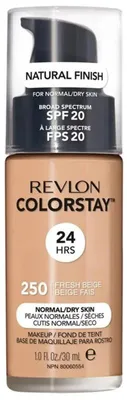 Produktbild von Revlon ColorStay Longwear Makeup for Normal/Dry Skin, SPF 20, Pumpenflasche, Flüssigkeit, trockene Haut, Fresh Beige, Natürlich/Natur, 30 ml