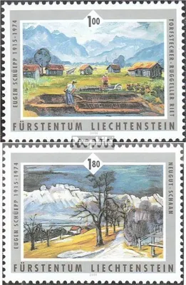 Produktbild von Briefmarken Liechtenstein 2006 Mi 1405-1406 (kompl.Ausg.) postfrisch Maler in Liechtenstein