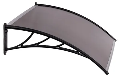 Zdjęcie produktu dla MultiGarden AW-017A, daszek nad drzwi wejściowe, 100x80 cm, poliwęglan, kolor szary